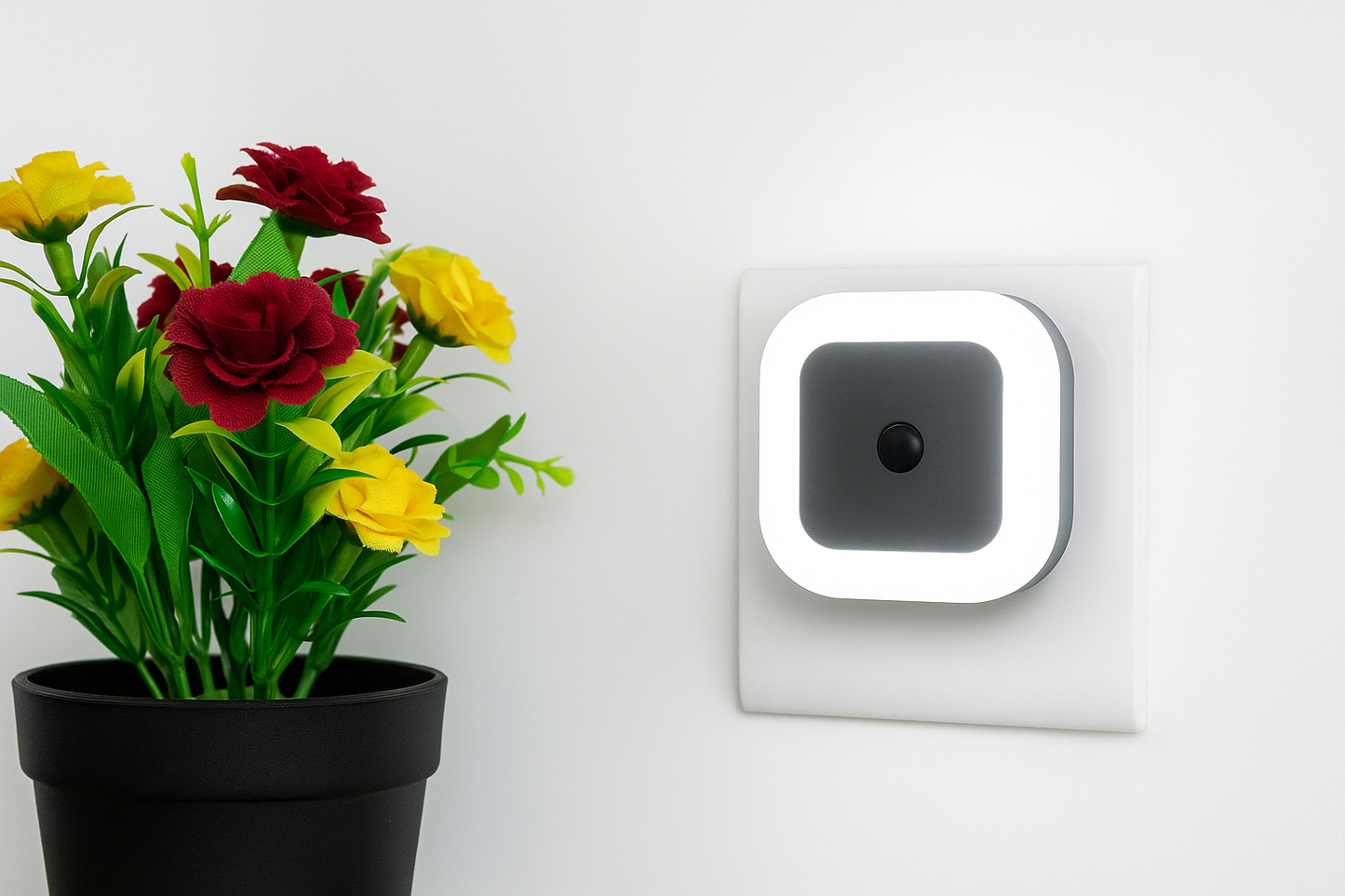 Motion Sensor Square Led Ceiling Light Flush Mount Garage Wall Lamp Warm White Light (Pack Of 2)